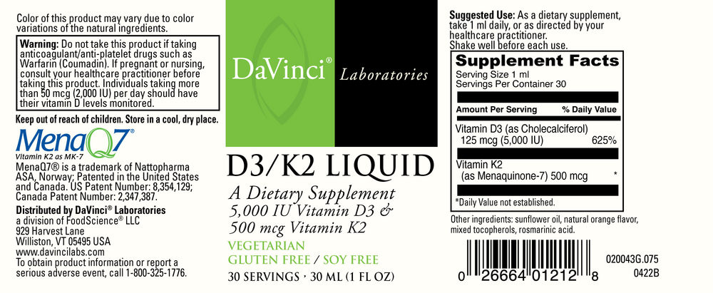 DaVinci Labs D3/K2 Liquid - Image 2