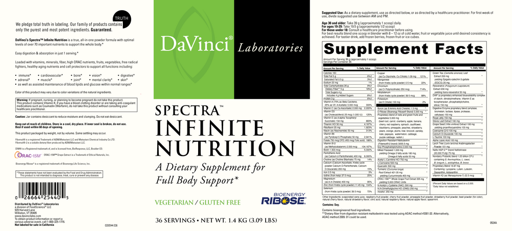 DaVinci Labs Spectra™ Infinite Nutrition - Image 2