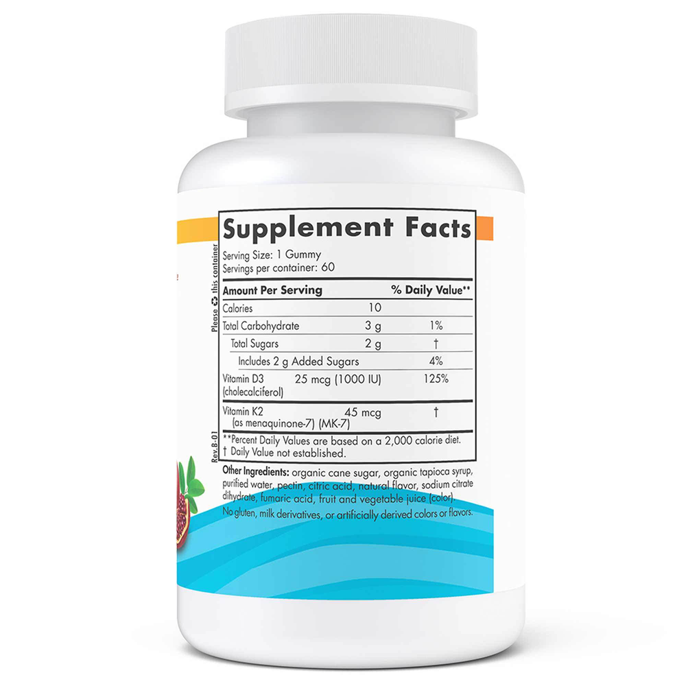 Nordic Naturals Vitamin D3+K2 Gummies - Image 2