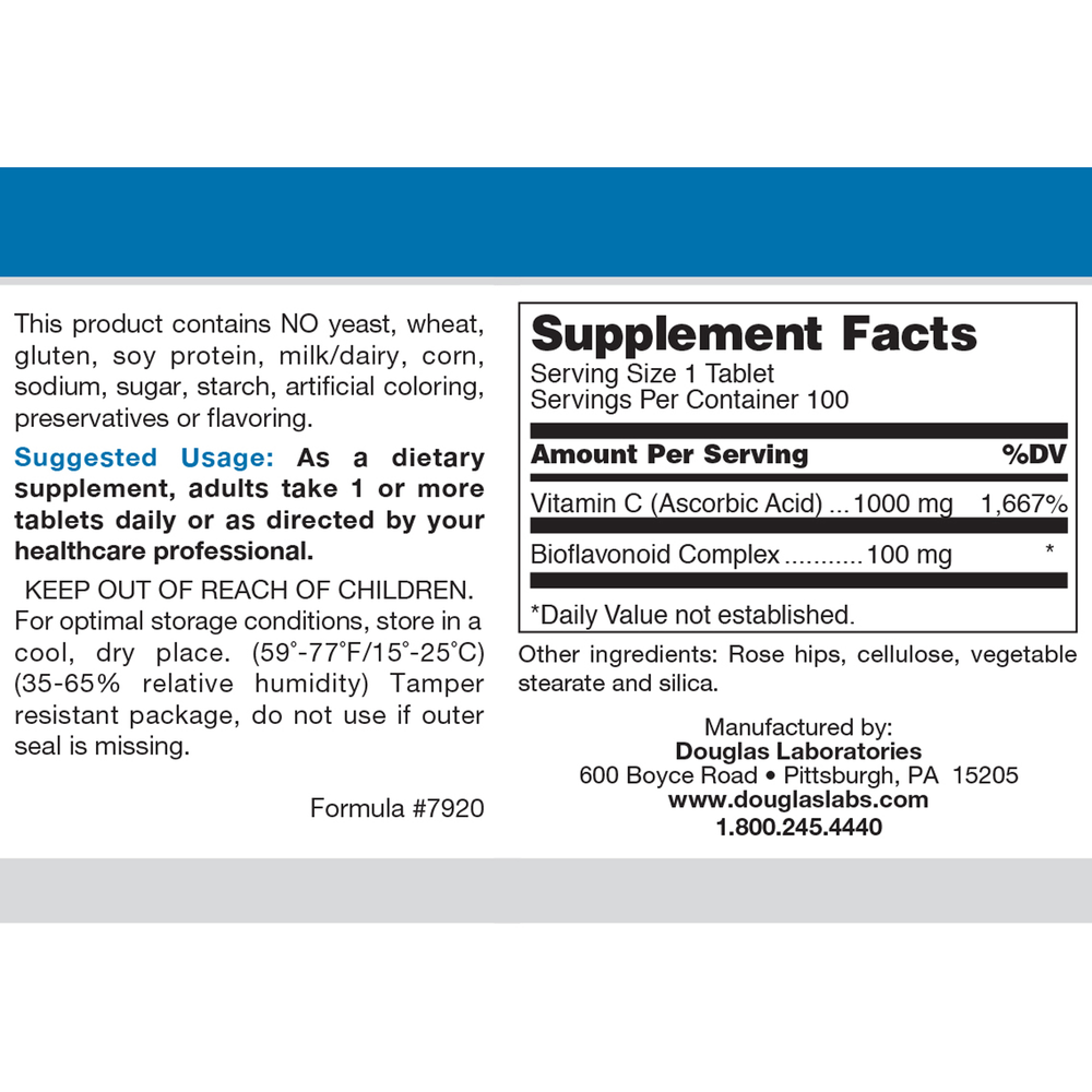 Douglas Labs Natural C 1000mg - Image 2