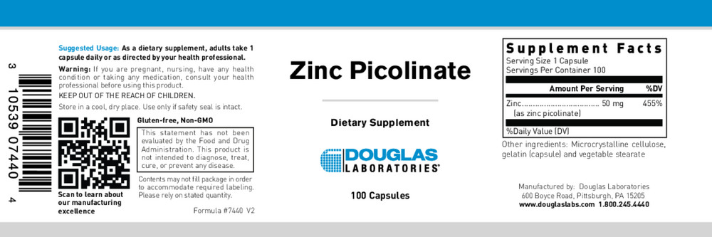 Douglas Labs Zinc Picolinate - Image 2