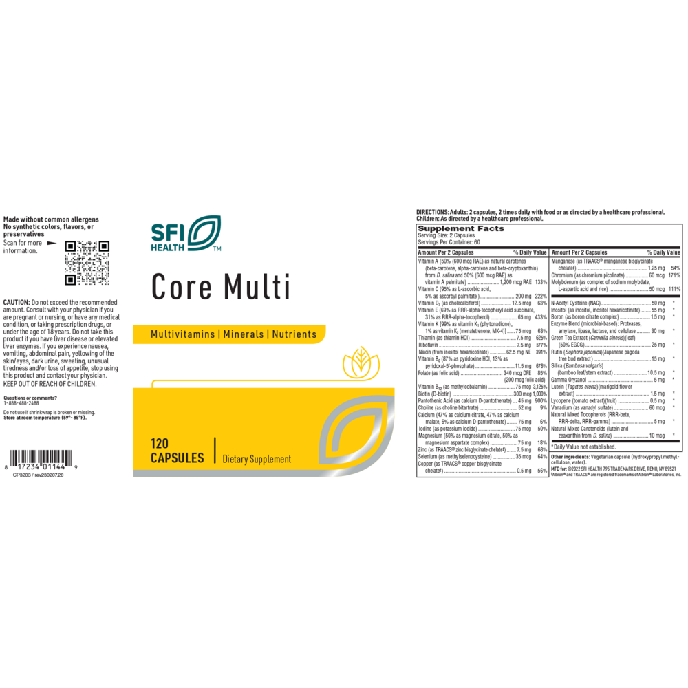 Klaire Labs/SFI Health Core Multi - Image 2