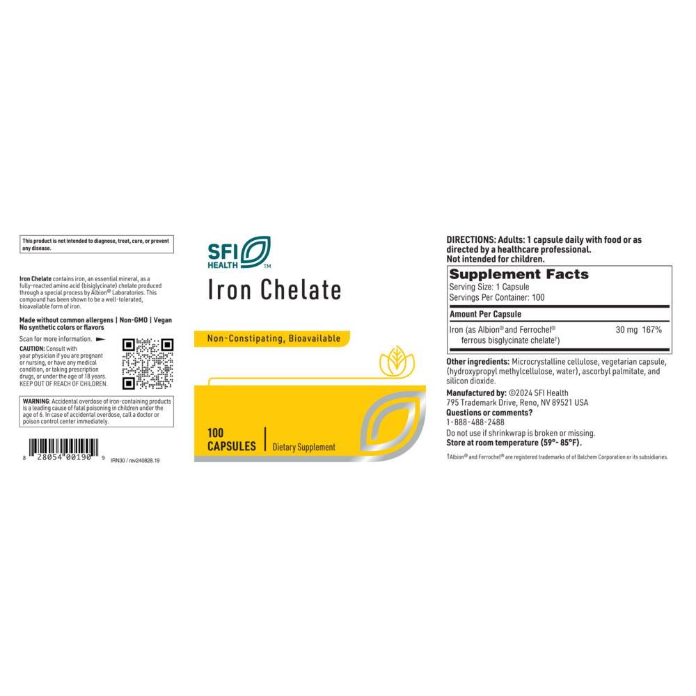 Klaire Labs/SFI Health Iron Chelate - Image 2