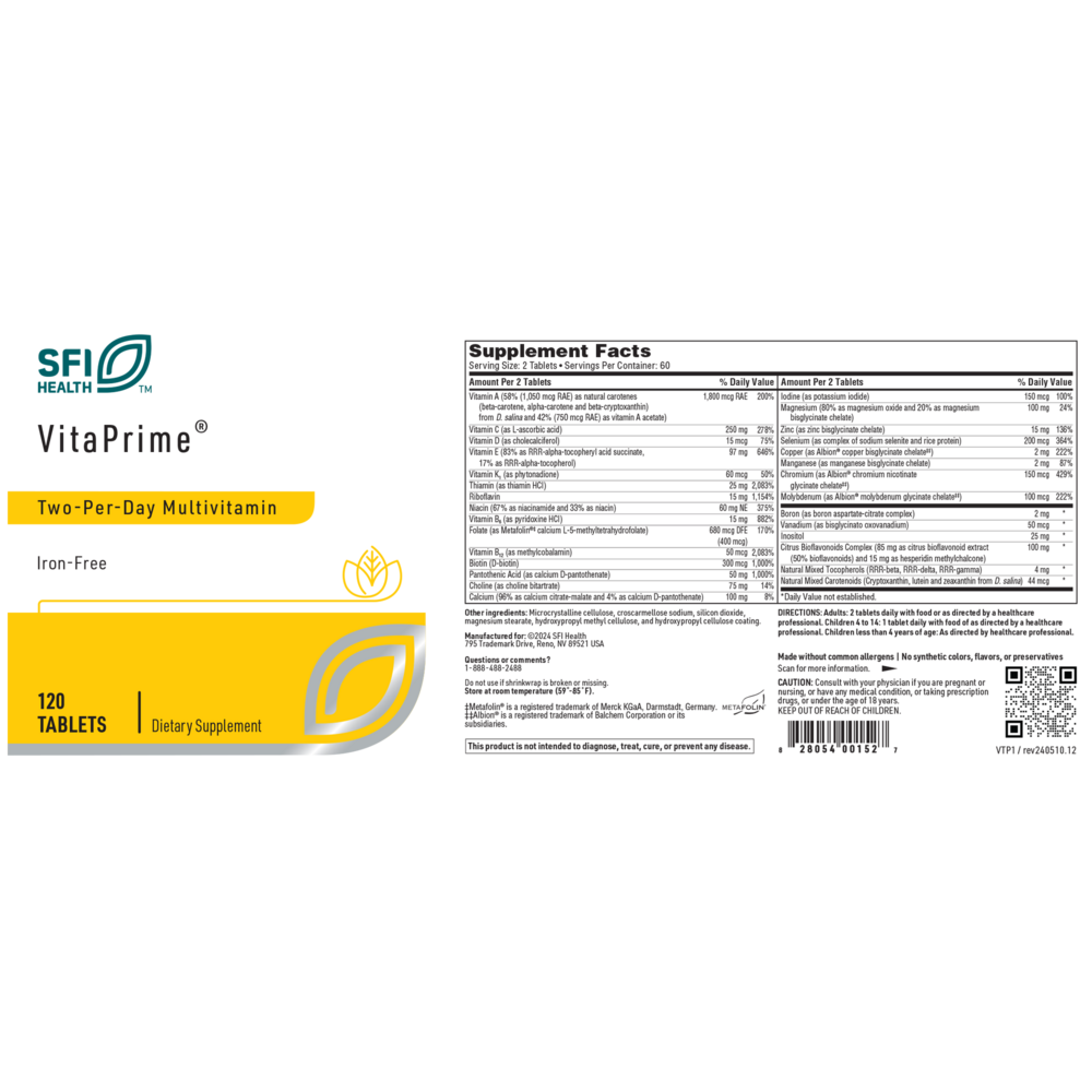 Klaire Labs/SFI Health VITAPRIME® - Image 5