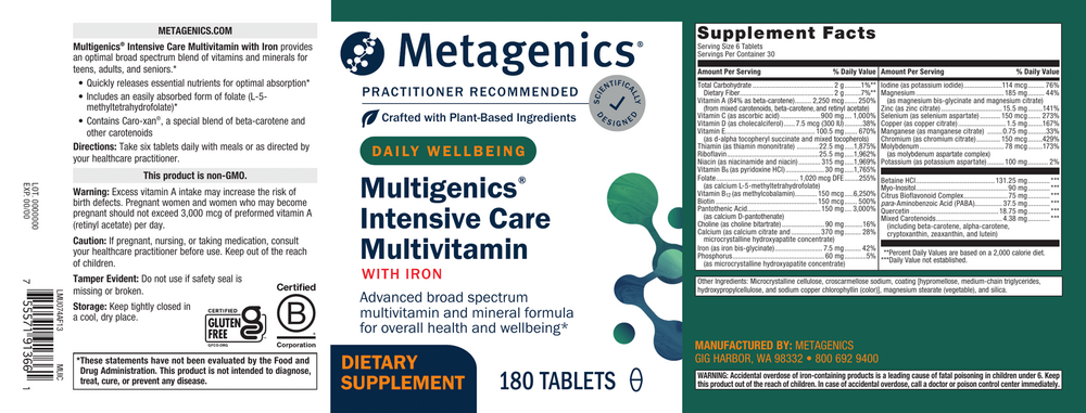 Metagenics Multigenics® Intensive Care - Image 2