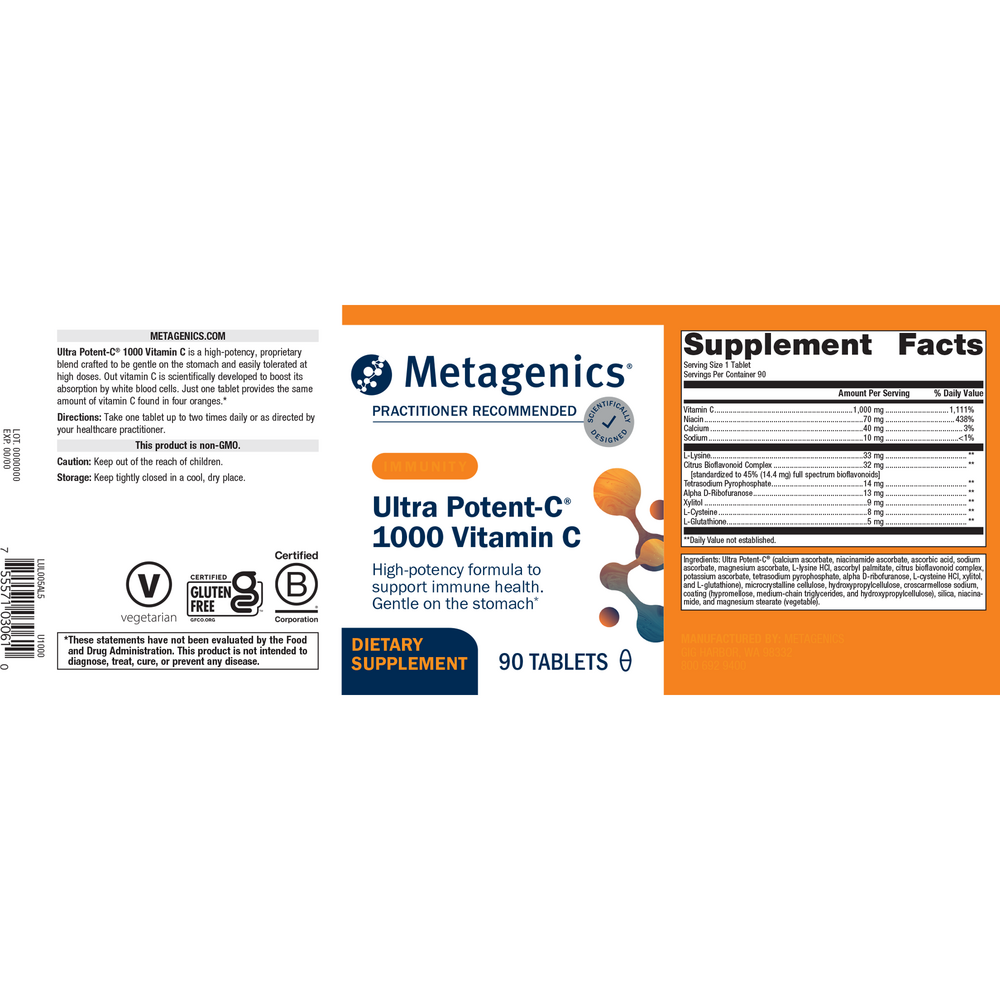 Metagenics Ultra Potent-C® 1000 Vitamin C - Image 2