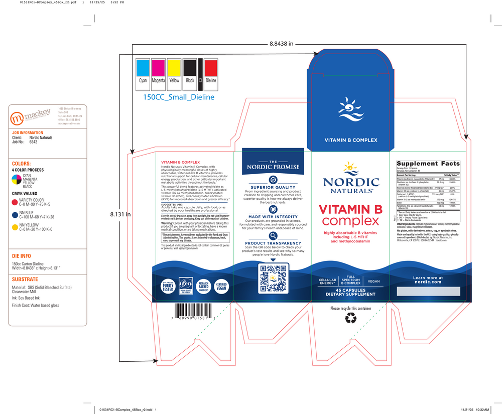 Nordic Naturals Vitamin B Complex - Image 2