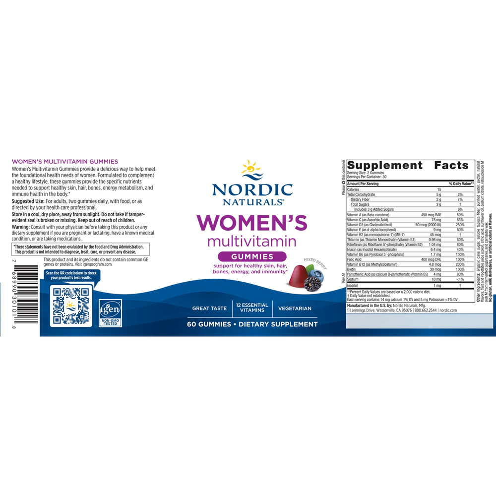 Nordic Naturals Women's Multivitamin Gummies - Image 2