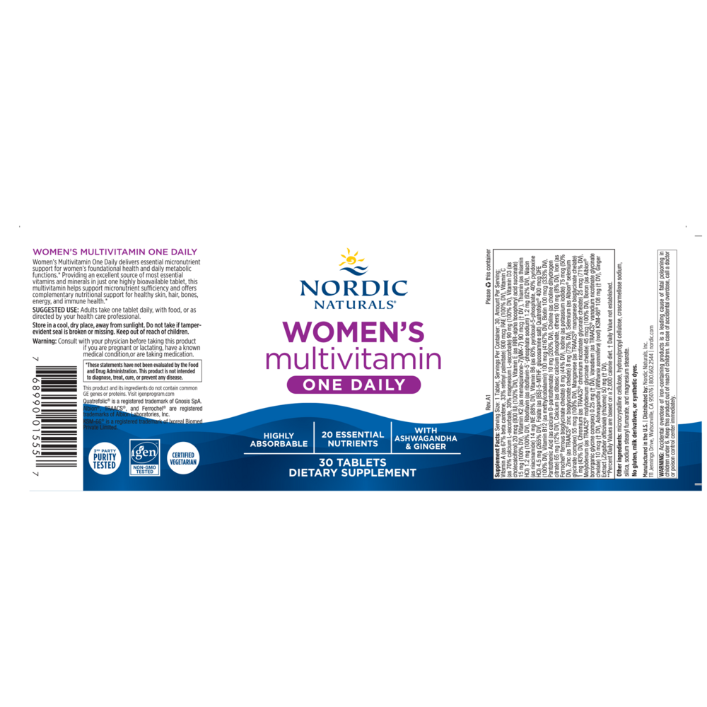 Nordic Naturals Women's One Daily Multivitamin - Image 2