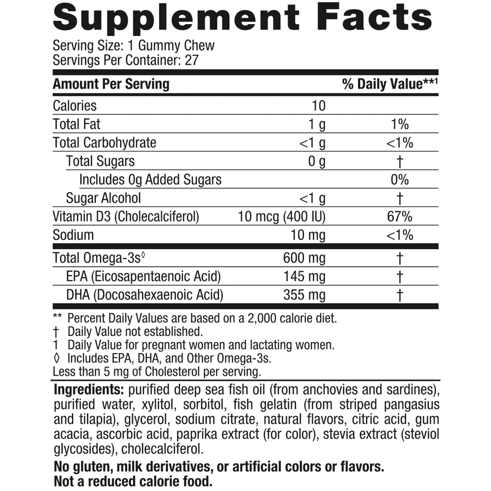Nordic Naturals Zero Sugar Prenatal DHA Gummy Chews - Image 2
