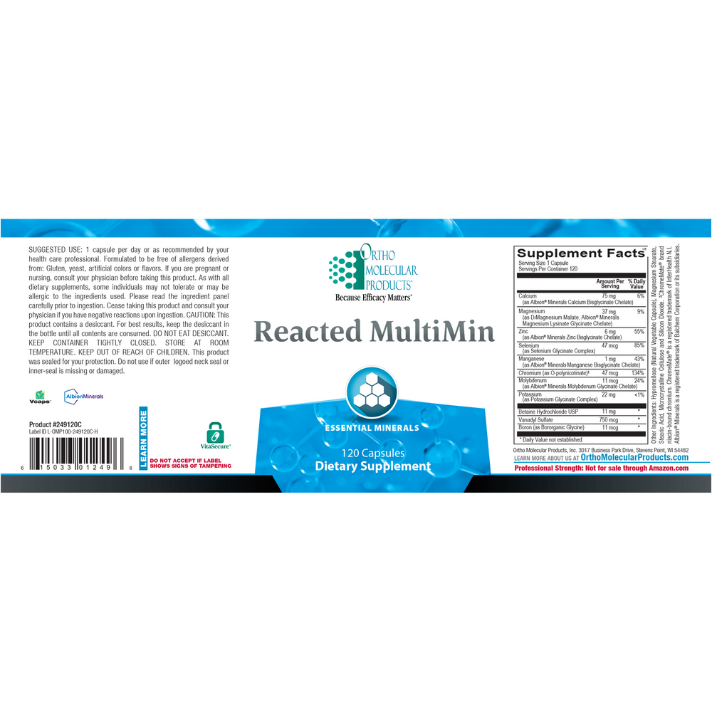 Ortho Molecular Products Reacted Multimin (California Only) - Image 2