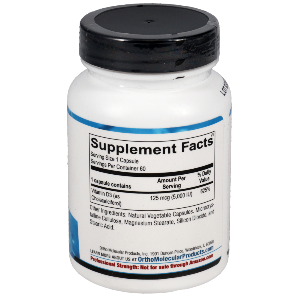 Ortho Molecular Products Vitamin D 5,000IU - Image 2