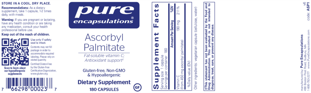 Pure Encapsulations Ascorbyl Palmitate - Image 2