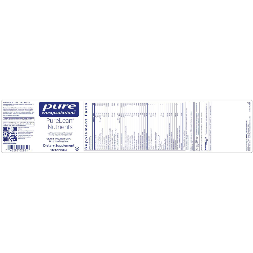 Pure Encapsulations PureLean Nutrients - Image 2