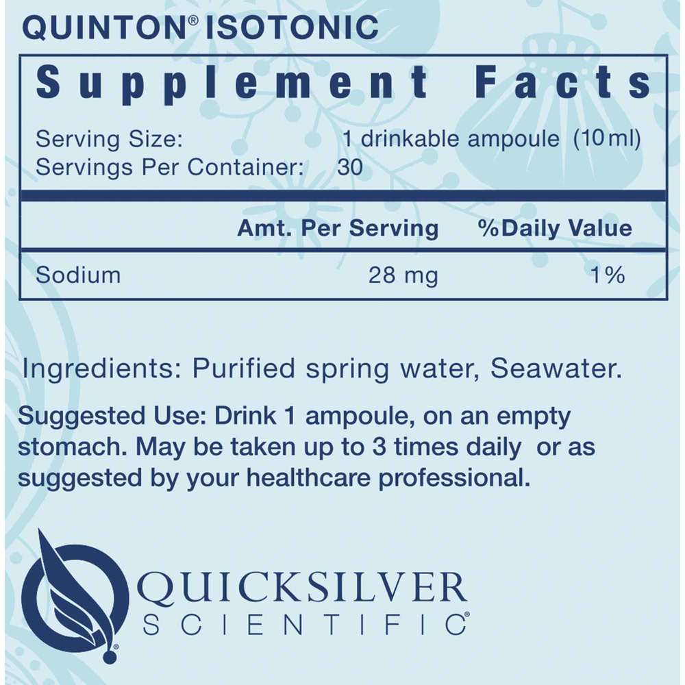 Quicksilver Scientific Original Quinton Isotonic® - Image 2
