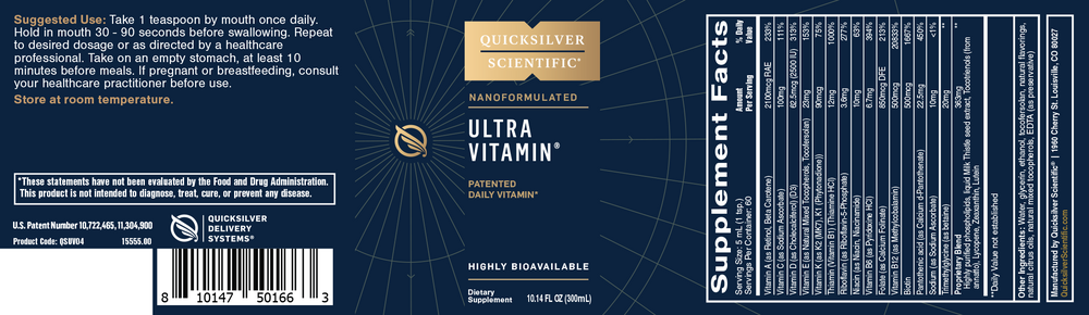 Quicksilver Scientific Ultra Vitamin (Liquid Multivitamin - Unflavored) - Image 5
