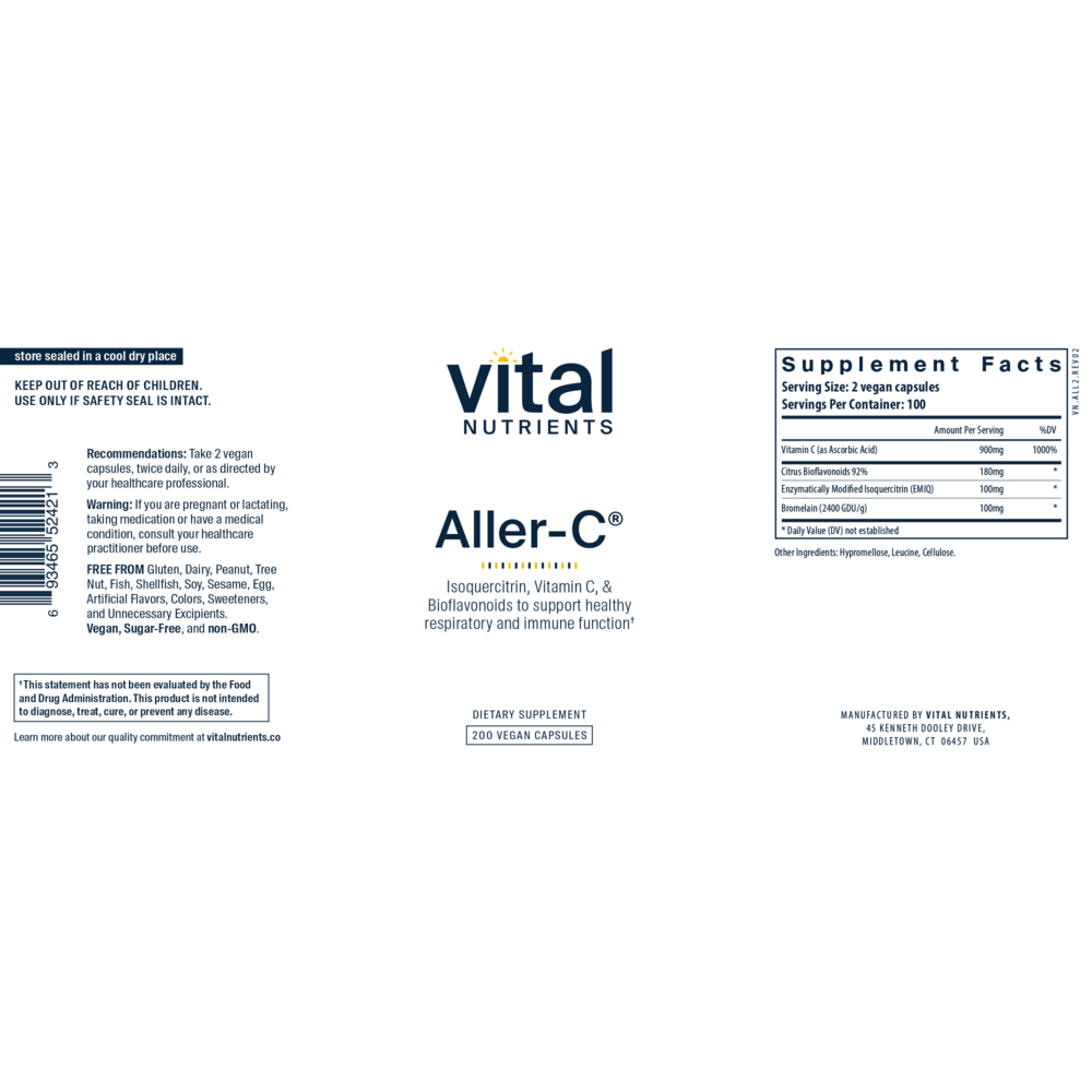 Vital Nutrients Aller-C (California Only) - Image 5