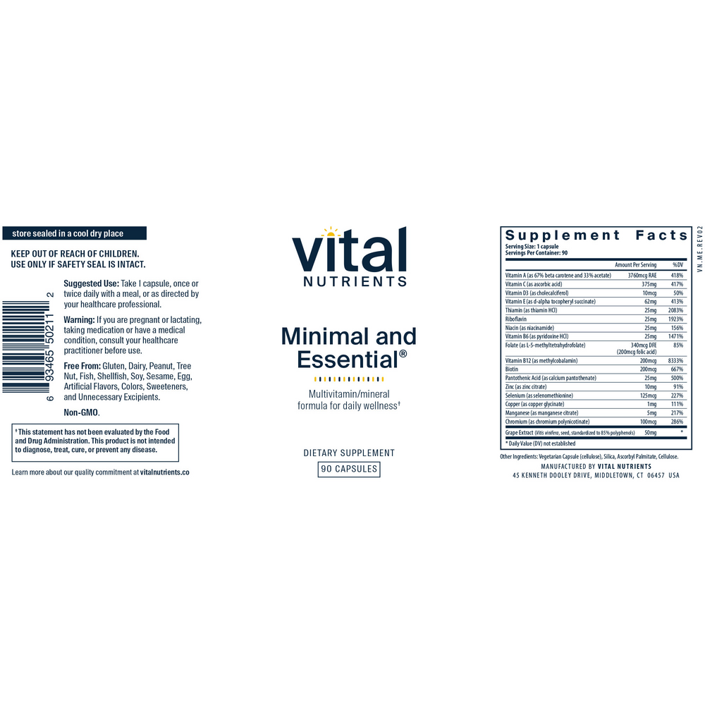 Vital Nutrients Minimal and Essential - Image 2