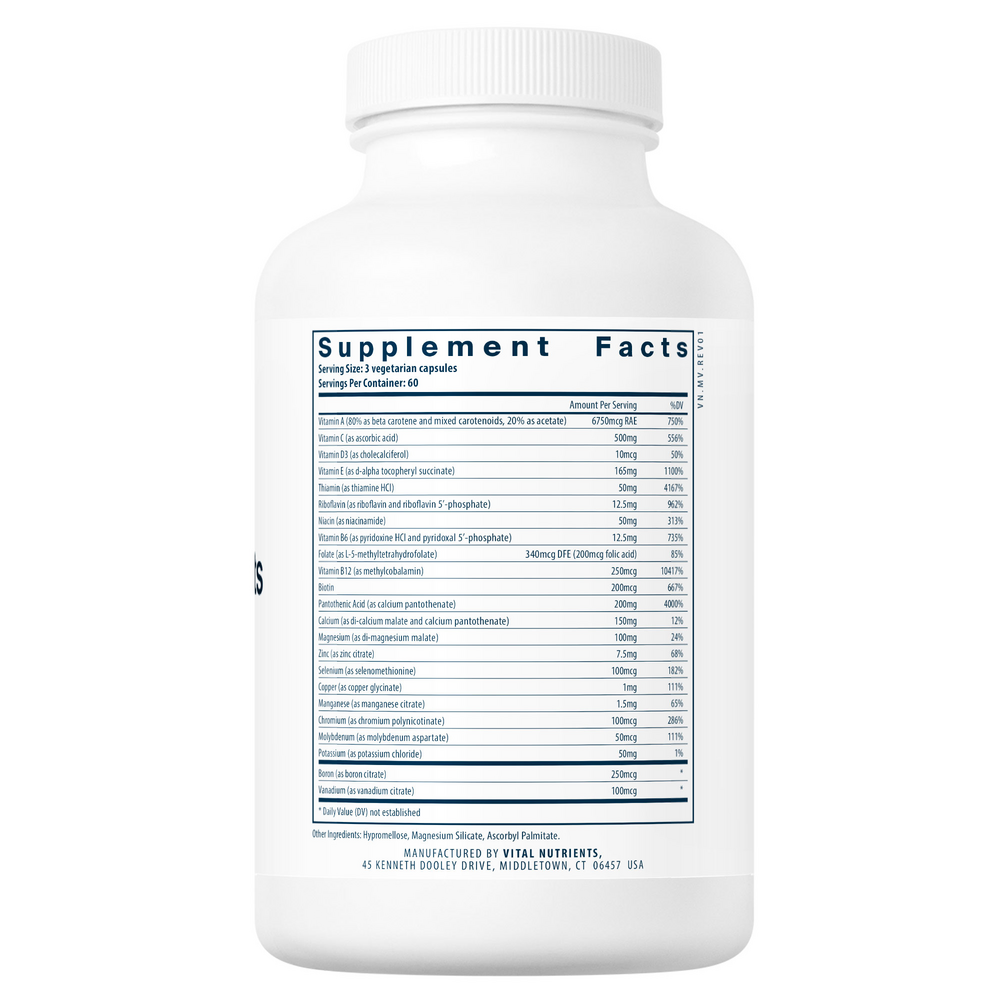 Vital Nutrients Multi-Nutrients (No Iron or Iodine) - Image 2