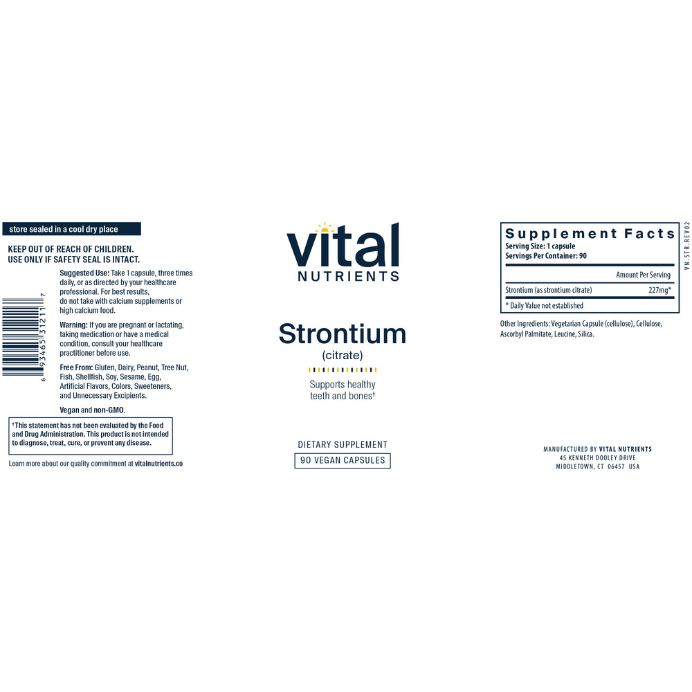Vital Nutrients Strontium (Citrate) - Image 2