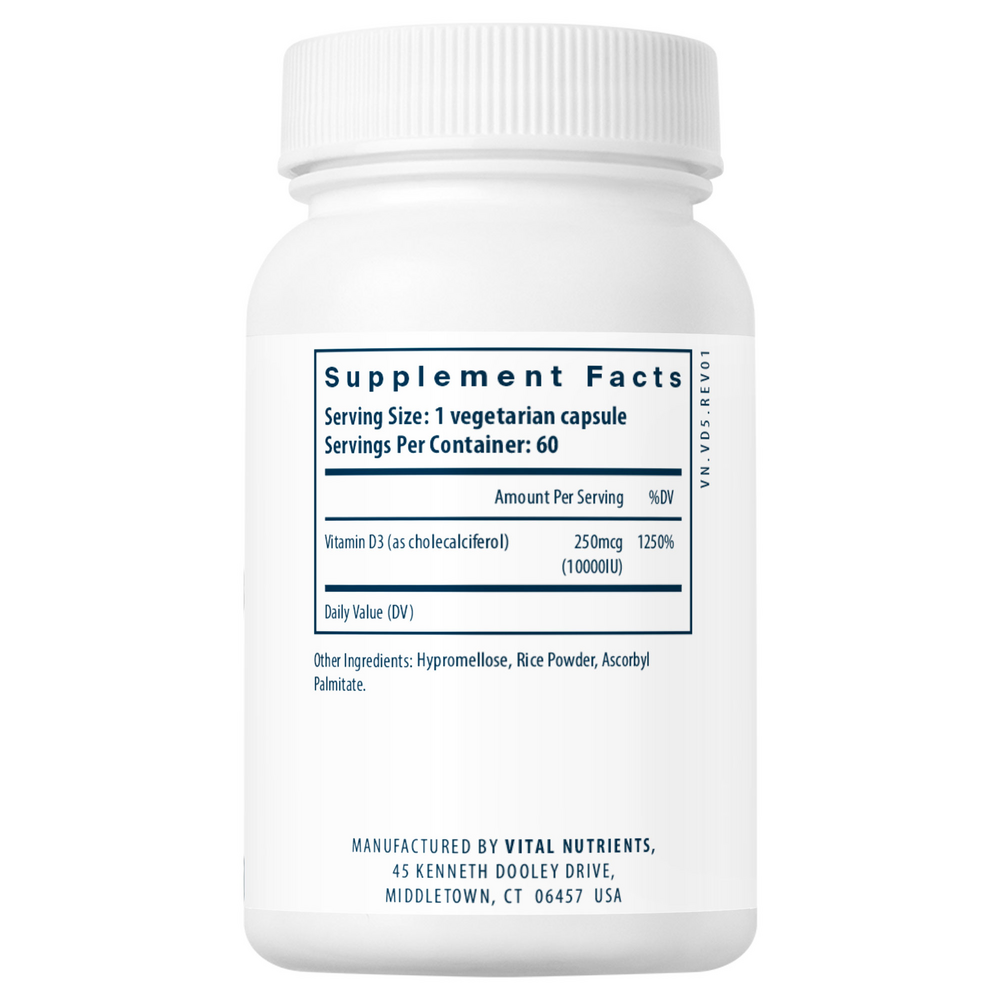 Vital Nutrients Vitamin D3 10,000iu - Image 2