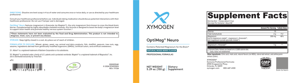 XYMOGEN OptiMag Neuro (Magnesium) Mixed Berry - Image 5