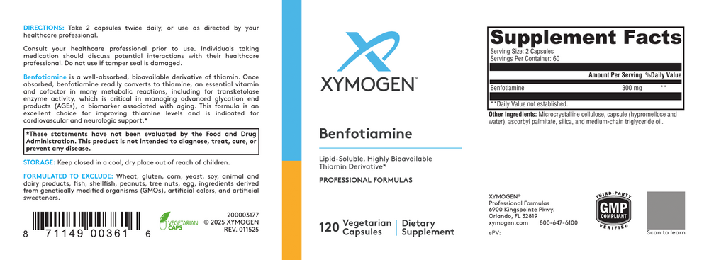 XYMOGEN Benfotiamine - Image 2