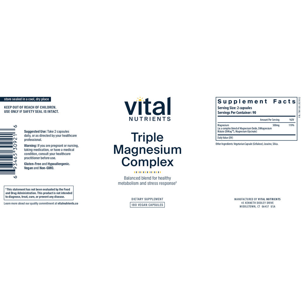 Vital Nutrients Triple Magnesium Complex - Image 5