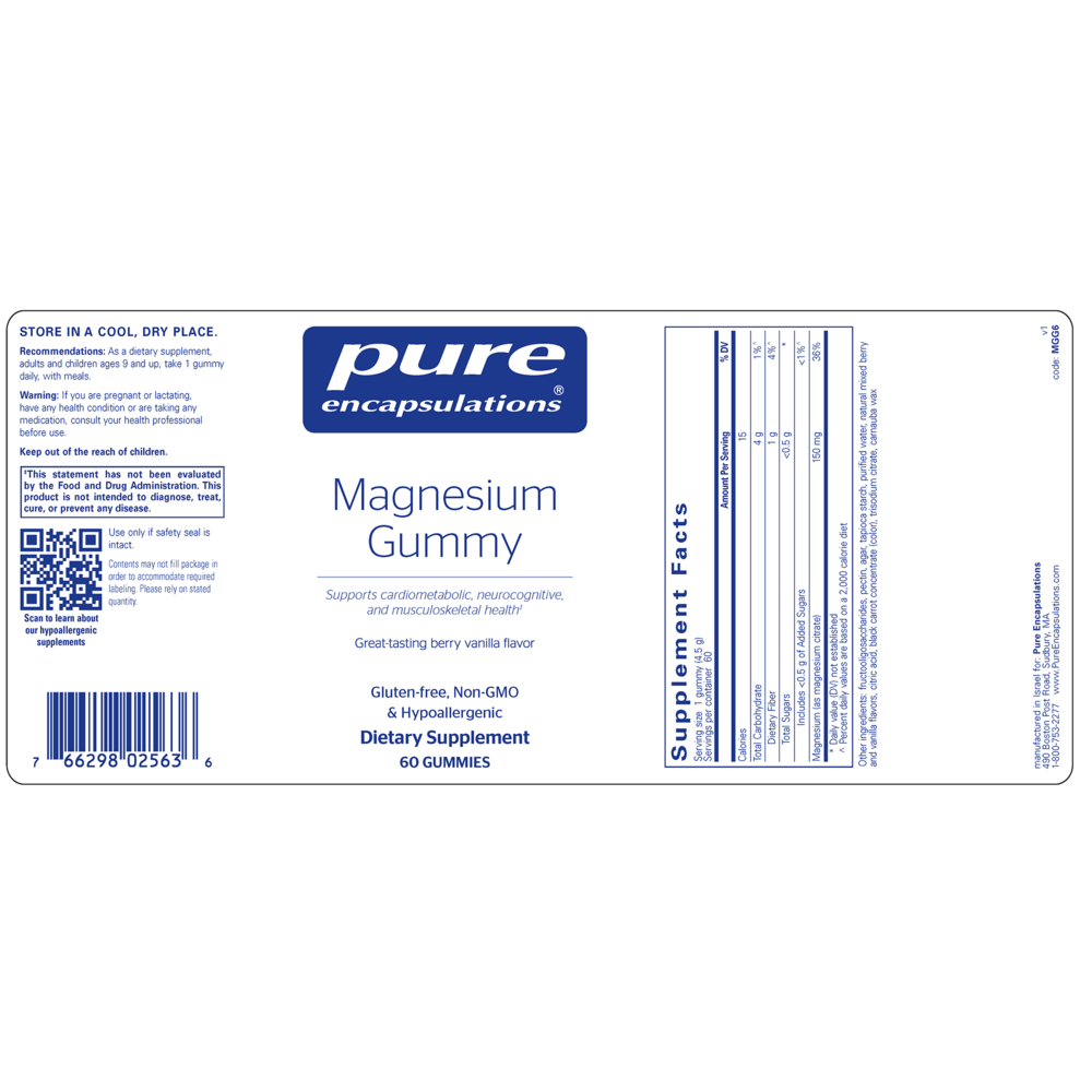 Pure Encapsulations Magnesium Gummy - Image 2