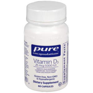 Pure Encapsulations Vitamin D3 25mcg (1,000IU)