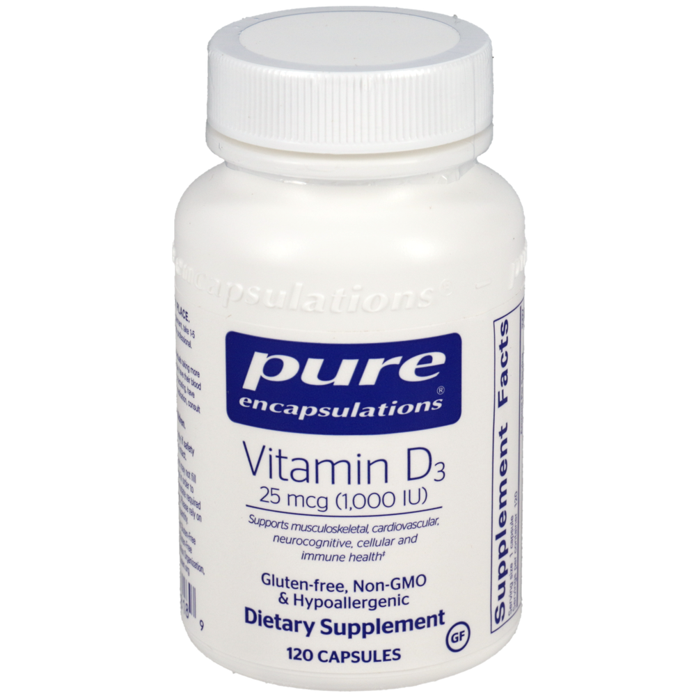 Pure Encapsulations Vitamin D3 25mcg (1,000IU) - Image 4