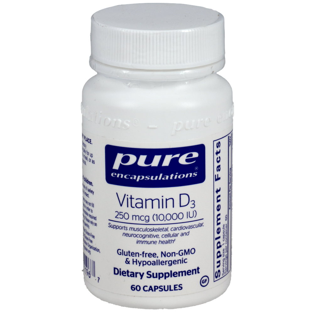 Pure Encapsulations Vitamin D3 250mcg (10,000IU)