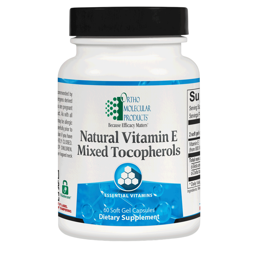 Ortho Molecular Products Natural Vitamin E Mixed Tocopherols