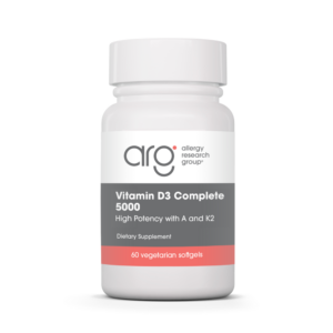 Allergy Research Group Vitamin D3 Complete 5000 High Potency with A and K2