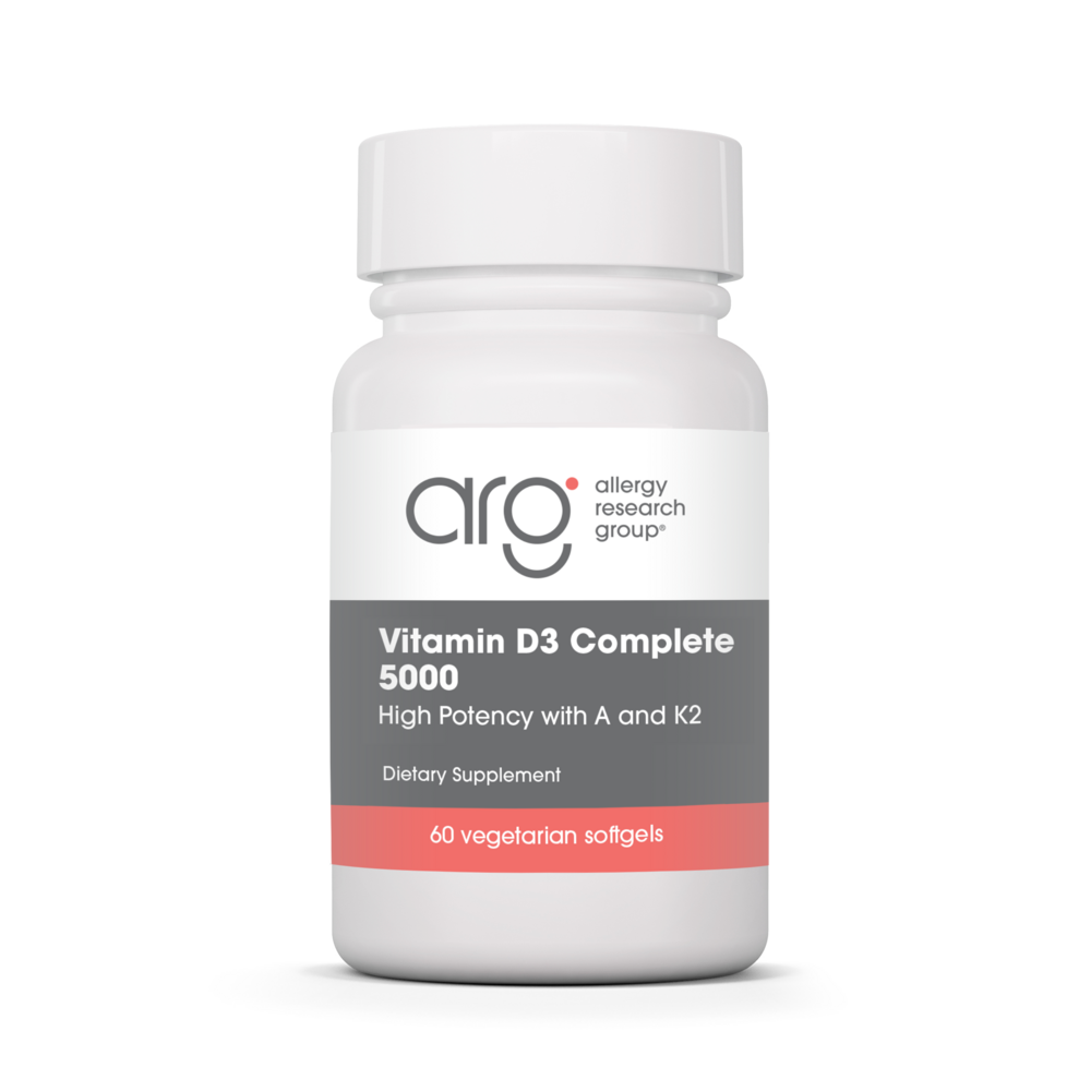 Allergy Research Group Vitamin D3 Complete 5000 High Potency with A and K2