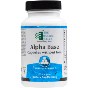 Ortho Molecular Products Alpha Base Capsules without Iron