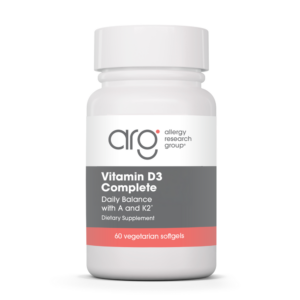 Allergy Research Group Vitamin D3 Complete Daily Balance with A and K2