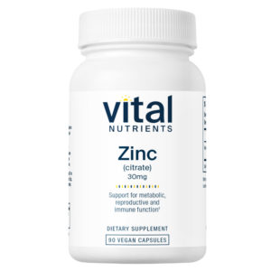 Vital Nutrients Zinc (Citrate) 30mg 90c