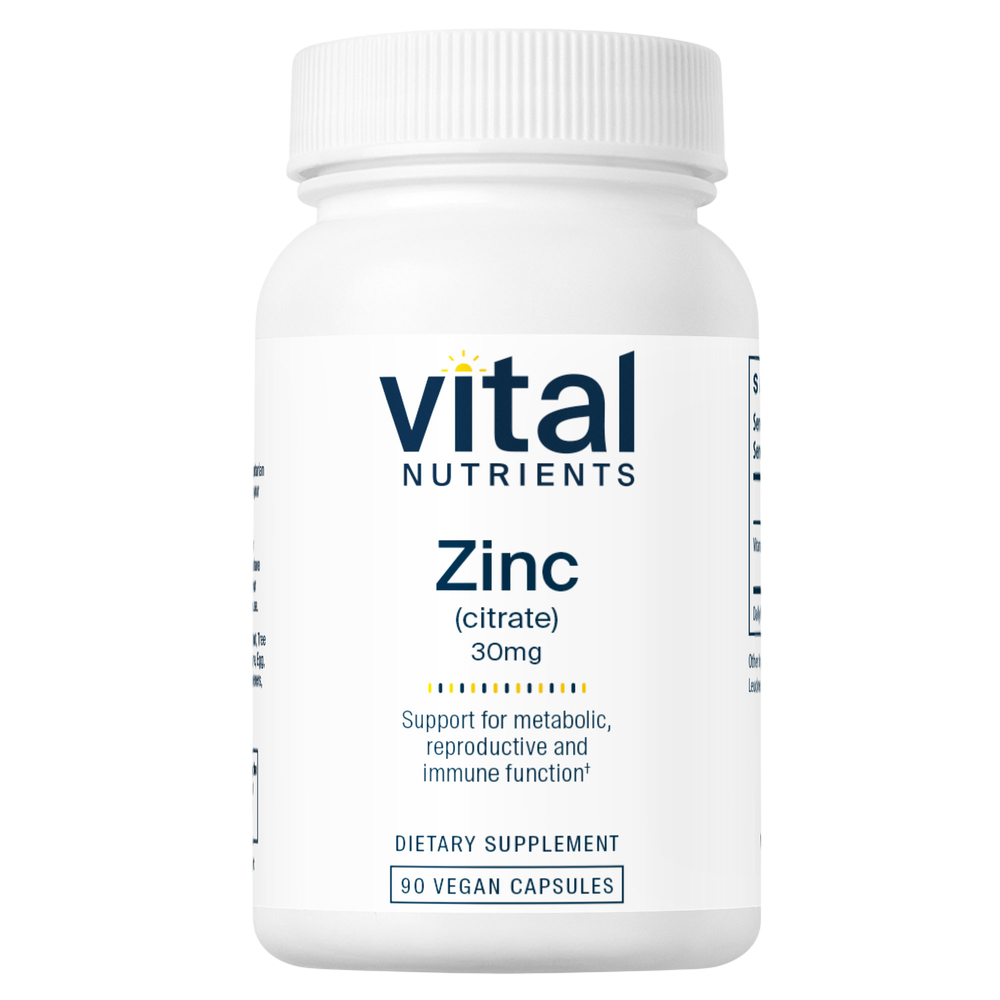 Vital Nutrients Zinc (Citrate) 30mg 90c