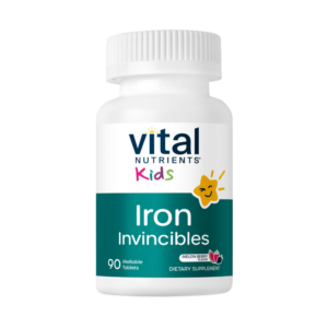 Vital Nutrients Kids Iron Invincibles, Meltable Tablets, Melon Berry