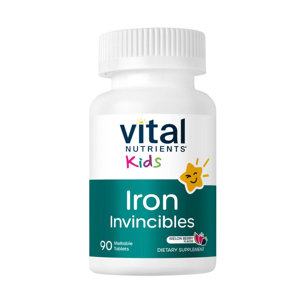 Vital Nutrients Kids Iron Invincibles, Meltable Tablets, Melon Berry