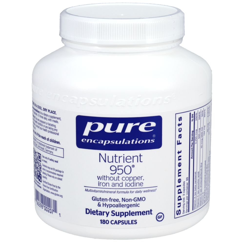 Pure Encapsulations Nutrient 950 W/O Cu,Fe & I