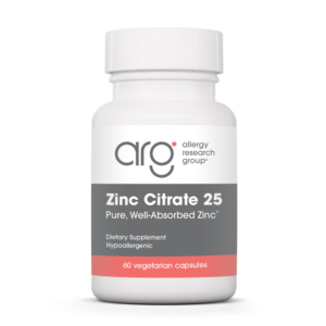 Allergy Research Group Zinc Citrate 25mg
