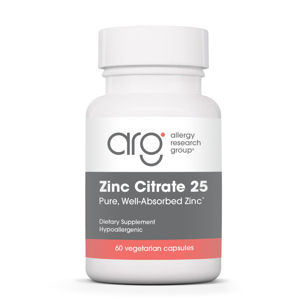 Allergy Research Group Zinc Citrate 25mg