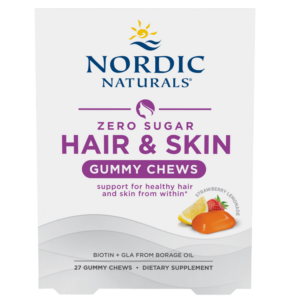 Nordic Naturals Zero Sugar Hair & Skin Gummy Chews
