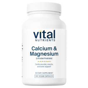 Vital Nutrients Calcium & Magnesium (Citrate/Malate)