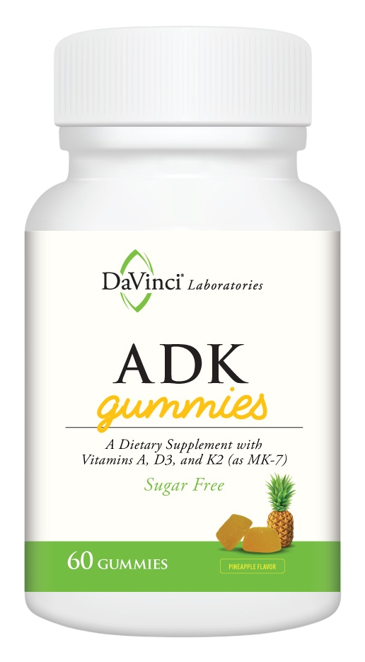 DaVinci Labs ADK Gummies, Sugar Free, Pineapple Flavor