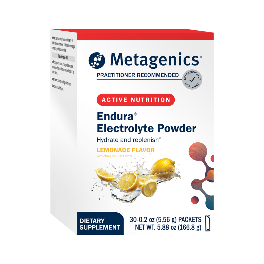 Metagenics Endura Electrolyte Powder Lemonade flavor