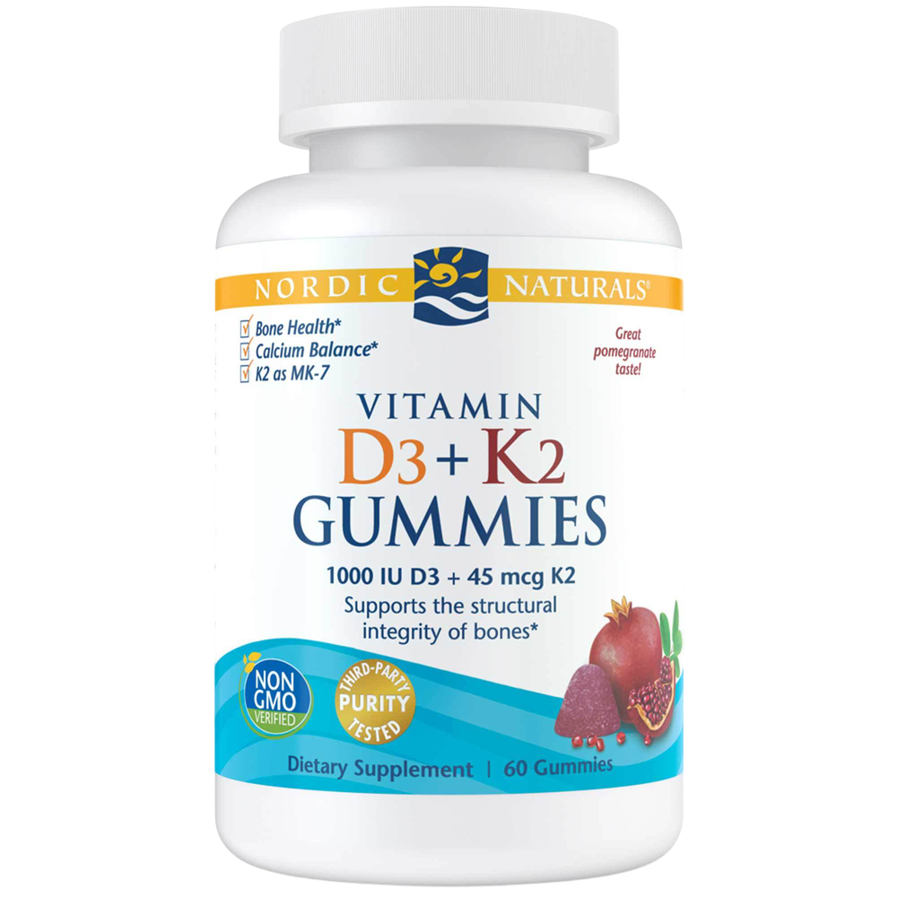 Nordic Naturals Vitamin D3+K2 Gummies