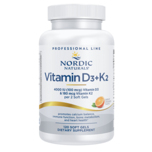 Nordic Naturals Vitamin D3+K2, Orange